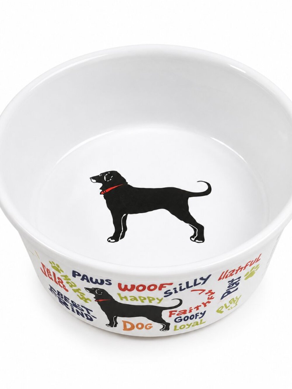 Dog Bowls Ceramic Classic Woof Treat | Open To Offers